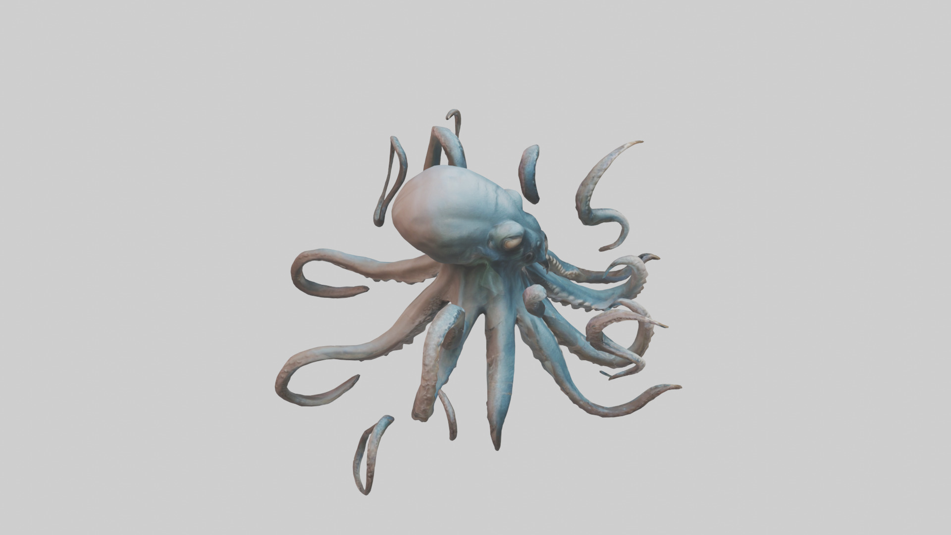 Kraken model Low-poly 3D model_18
