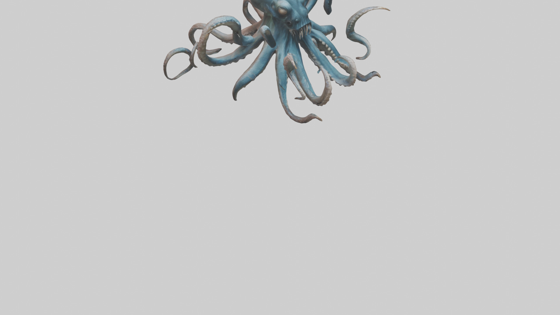 Kraken model Low-poly 3D model_6