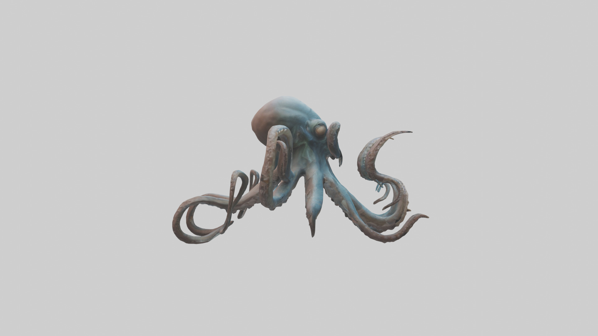 Kraken model Low-poly 3D model_13