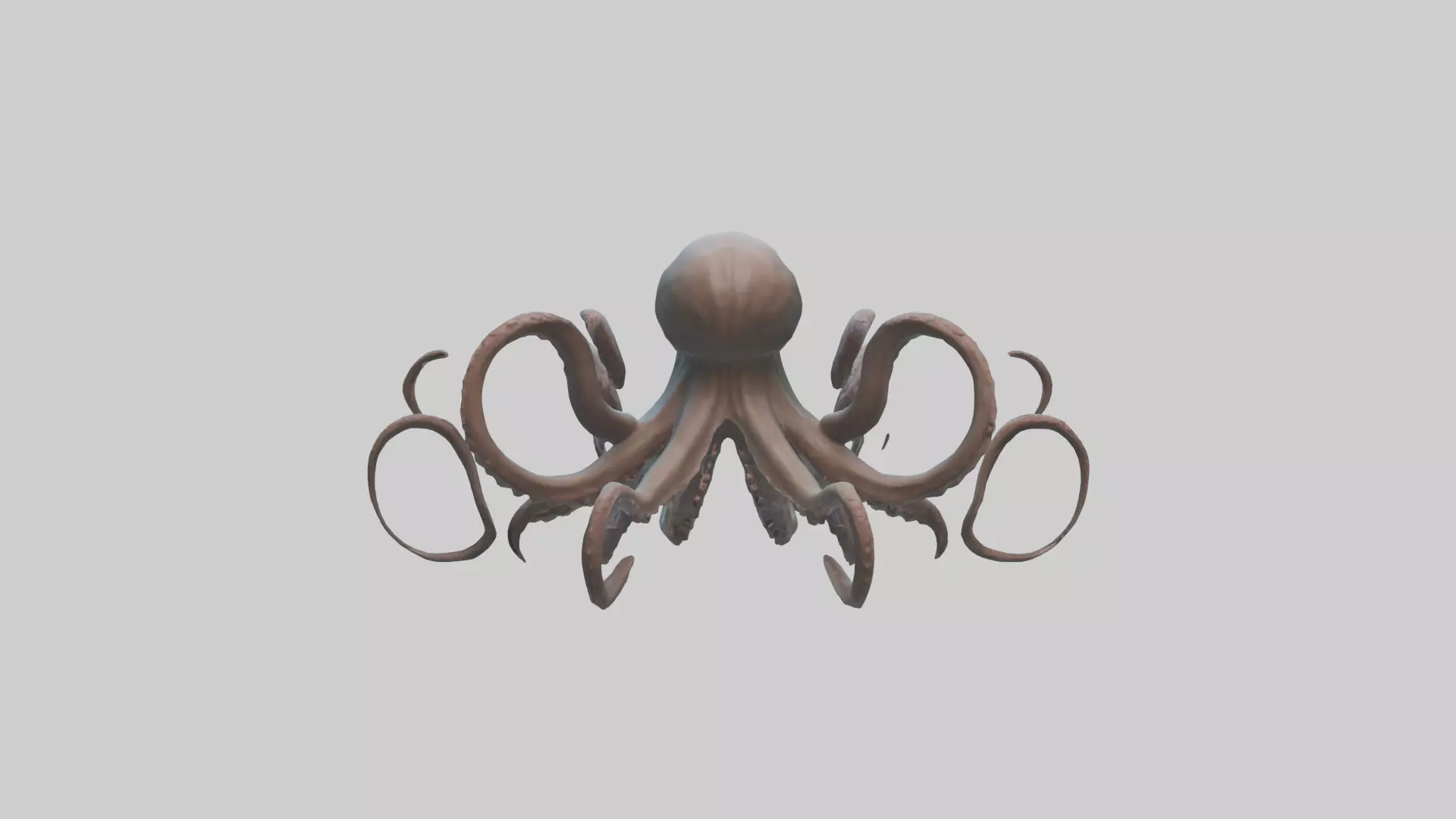 Kraken model Low-poly 3D model_0