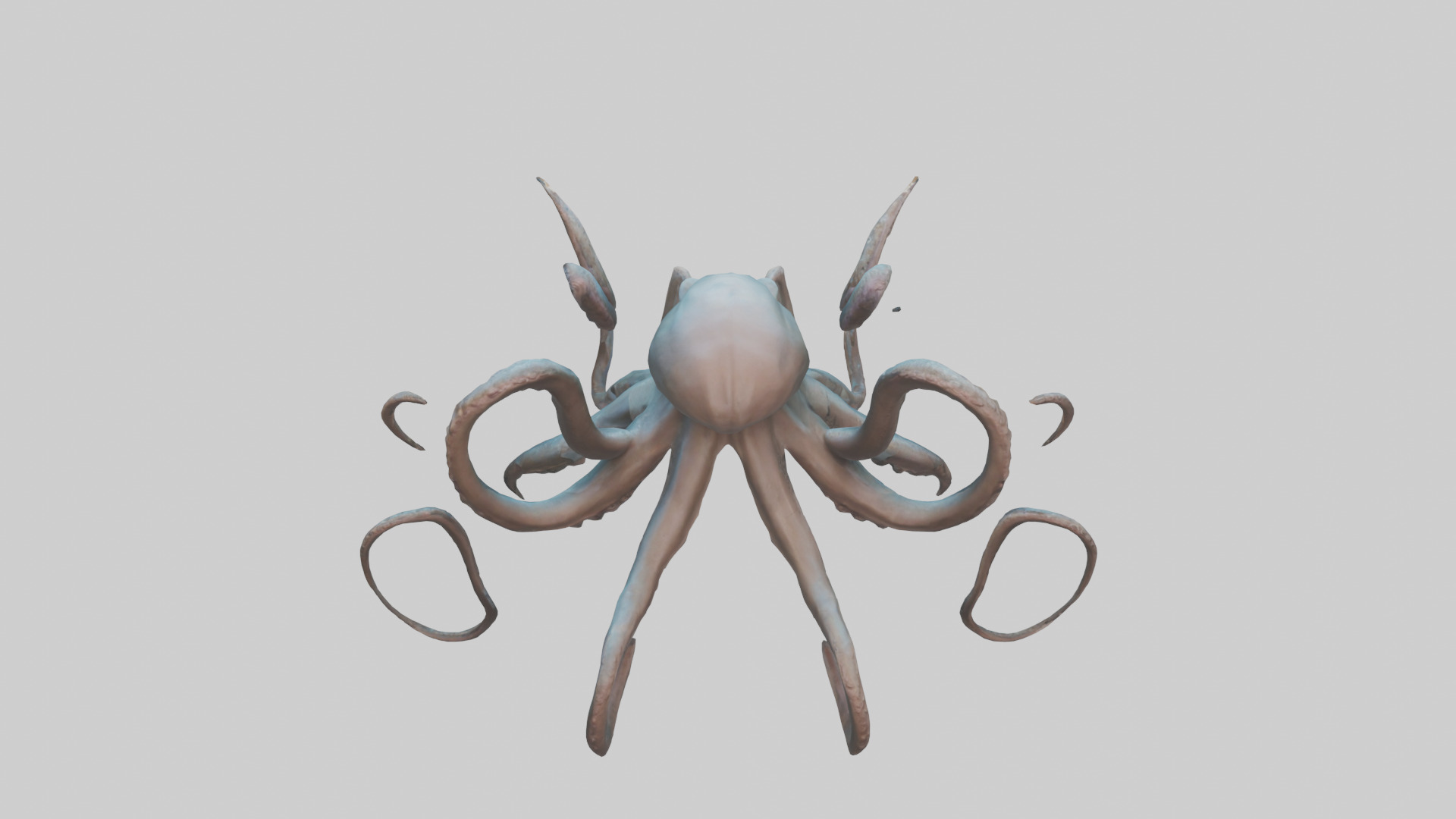 Kraken model Low-poly 3D model_15
