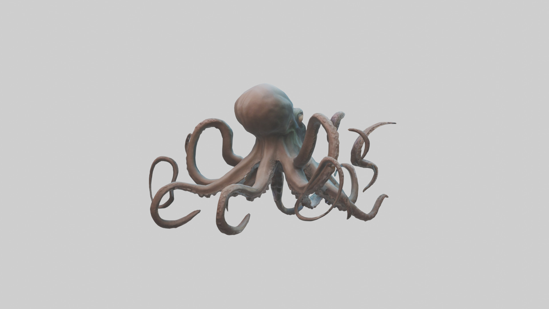 Kraken model Low-poly 3D model_2