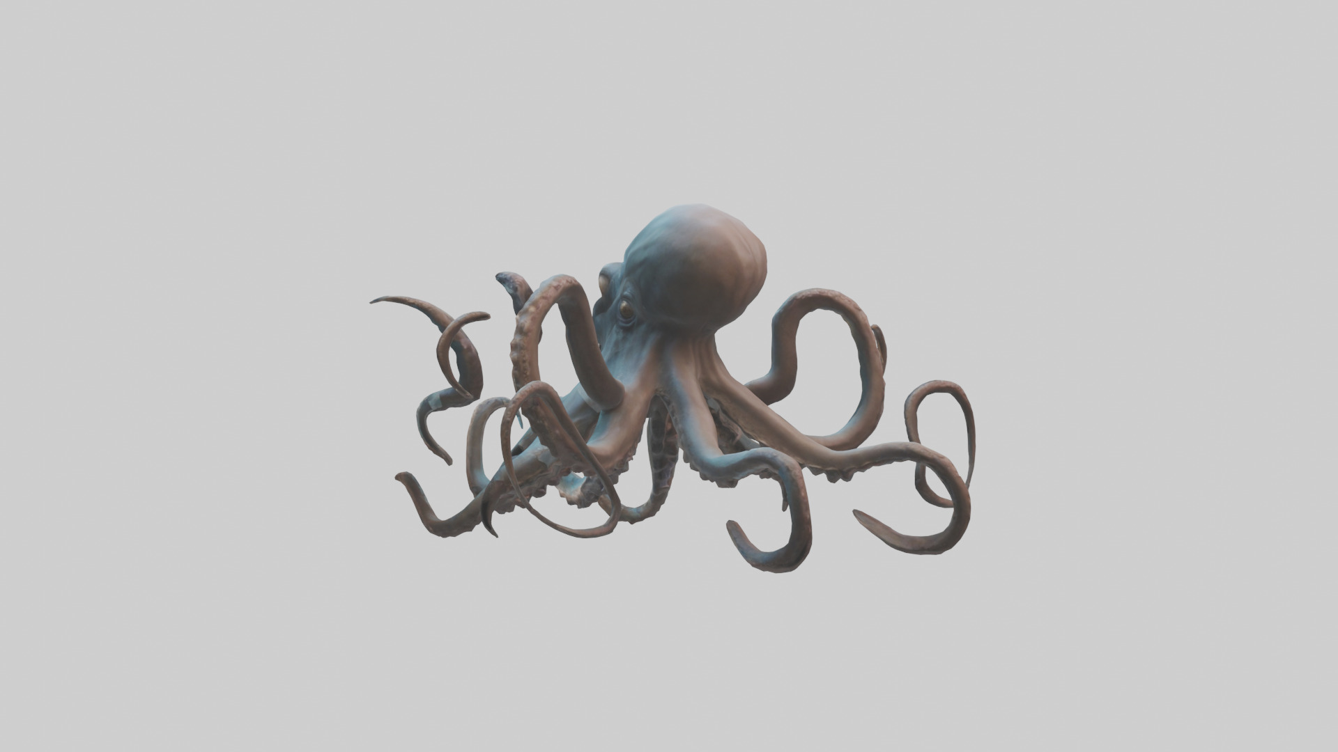 Kraken model Low-poly 3D model_1