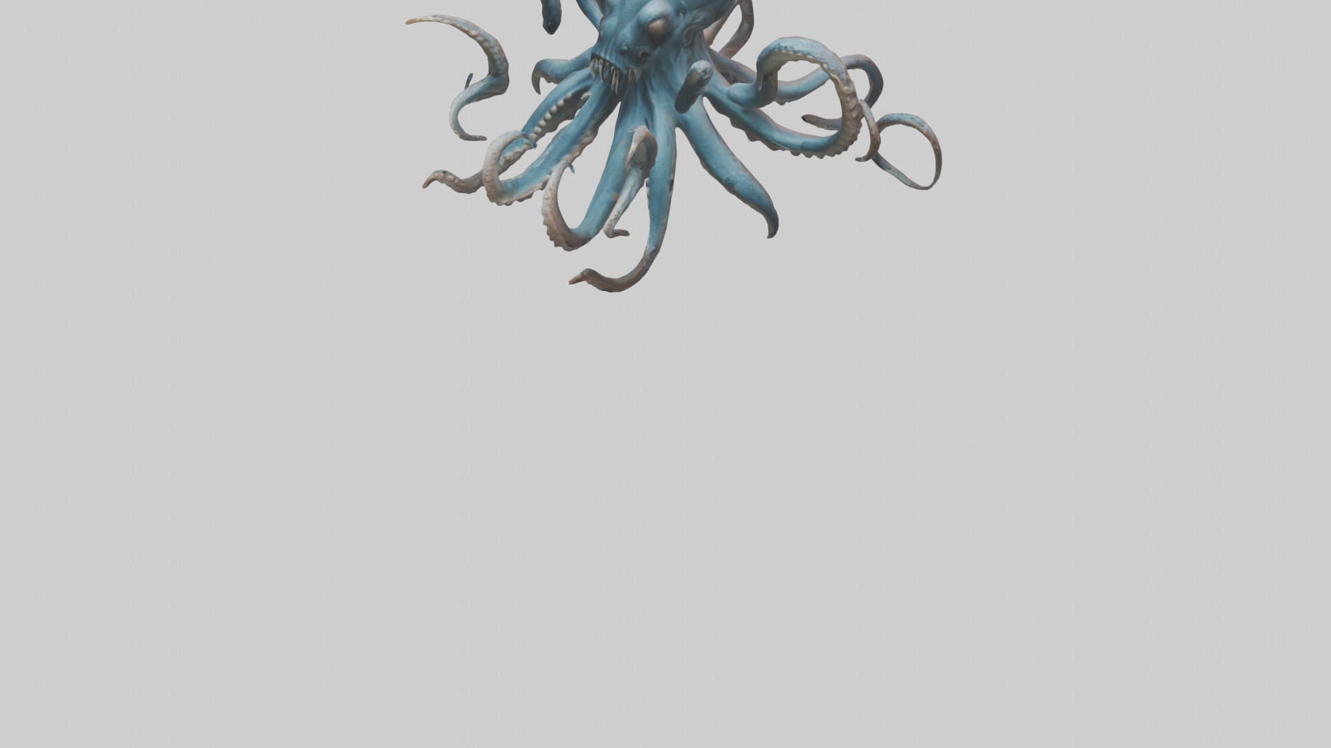 Kraken model Low-poly 3D model_5