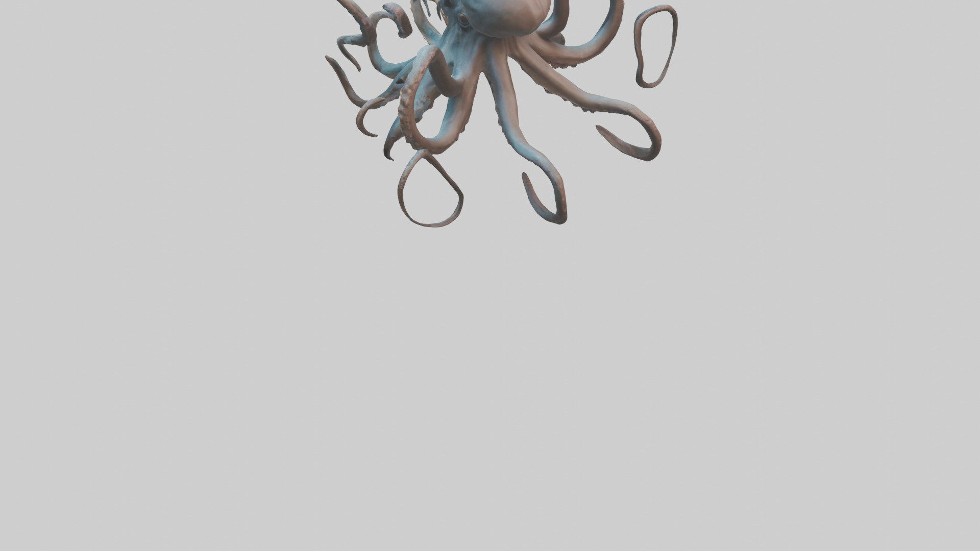 Kraken model Low-poly 3D model_3