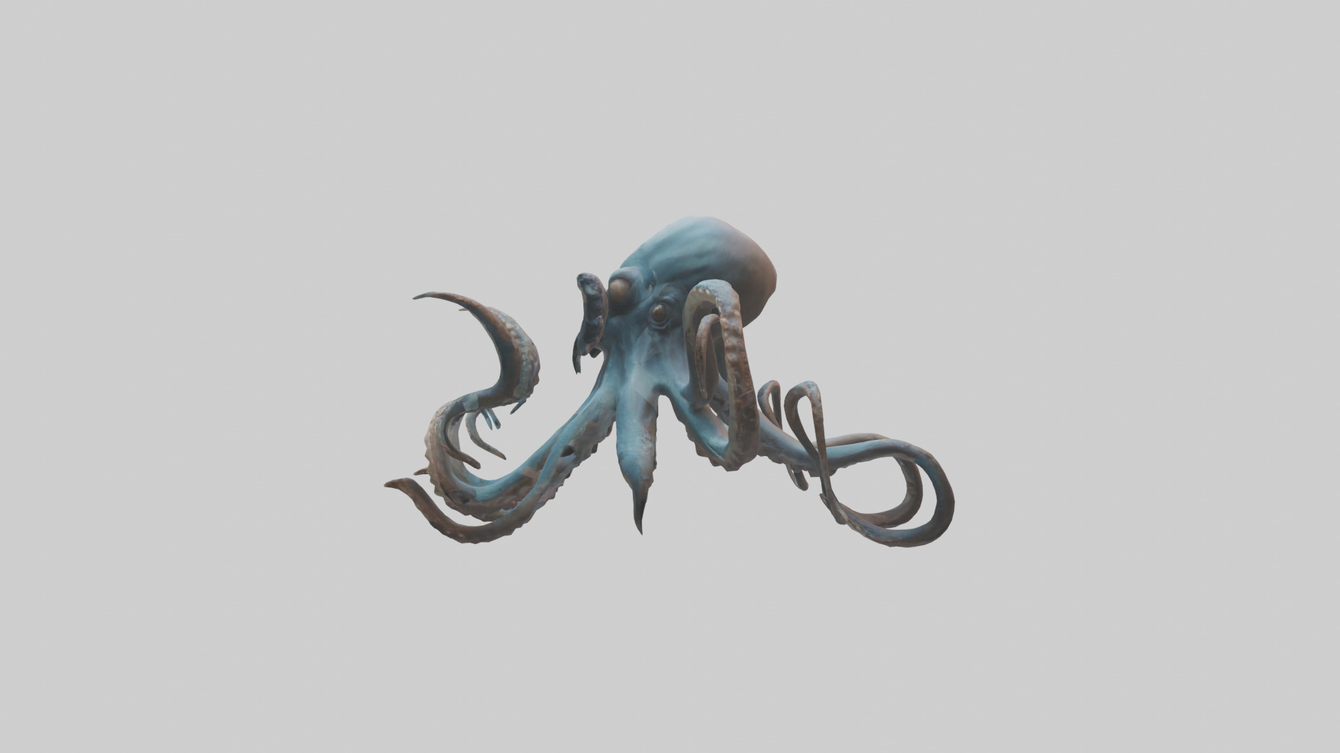 Kraken model Low-poly 3D model_12