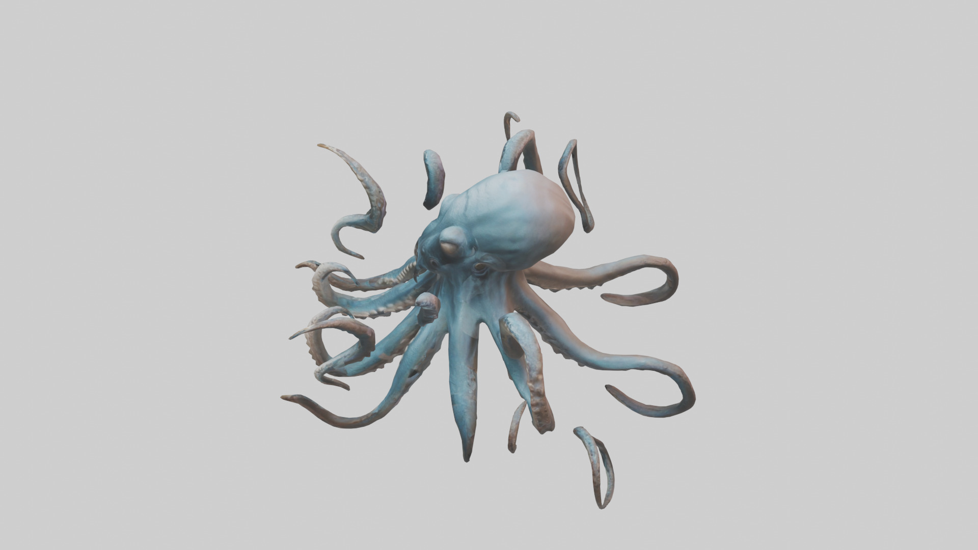 Kraken model Low-poly 3D model_17