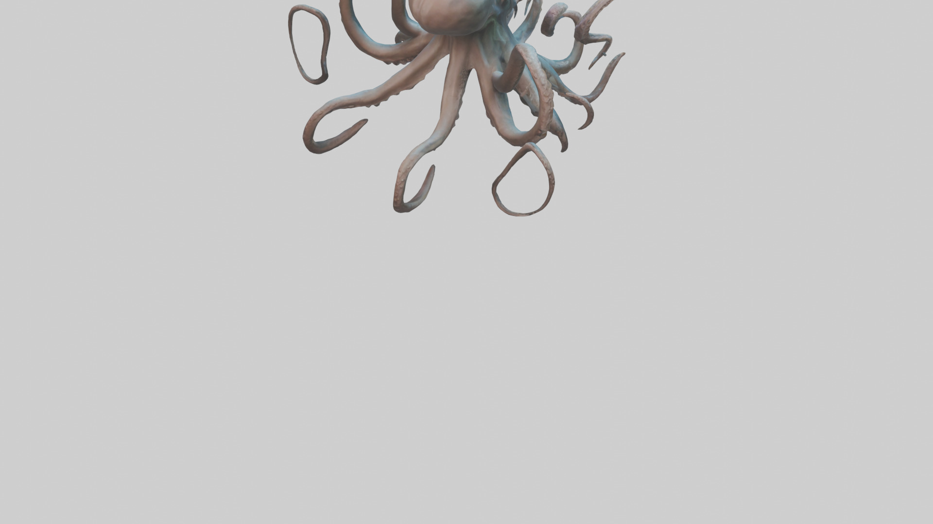 Kraken model Low-poly 3D model_4