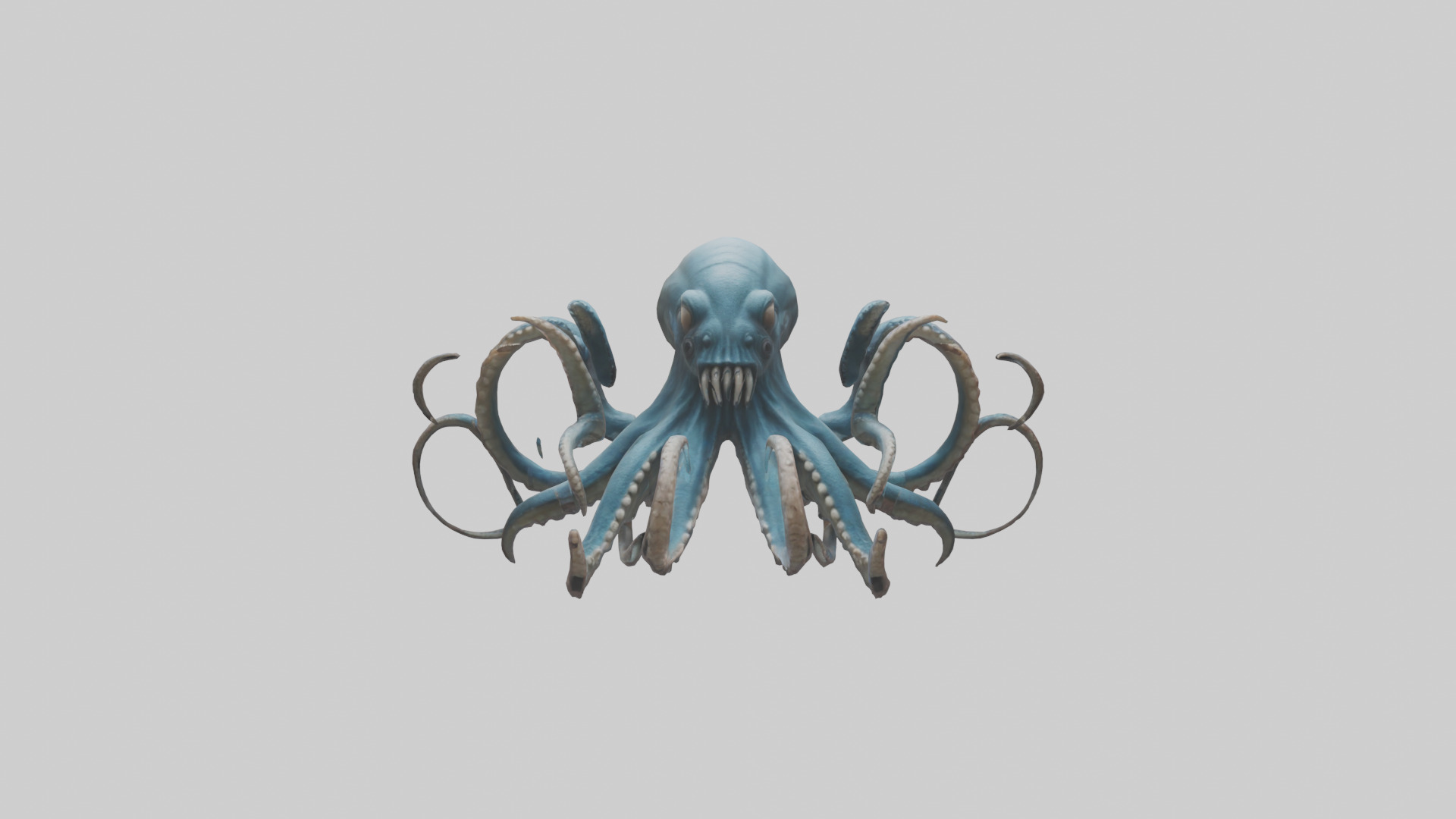Kraken model Low-poly 3D model_9