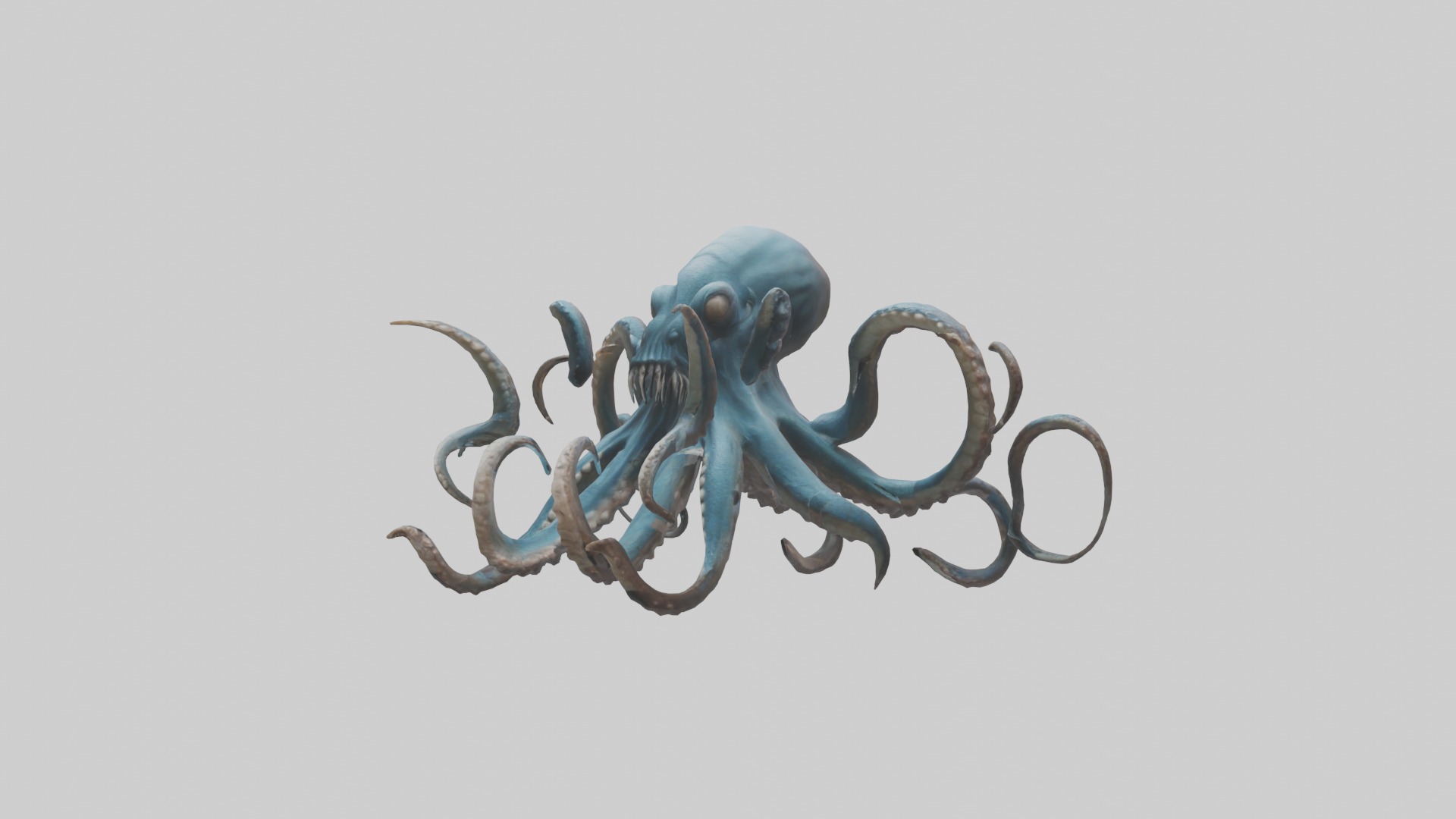 Kraken model Low-poly 3D model_8