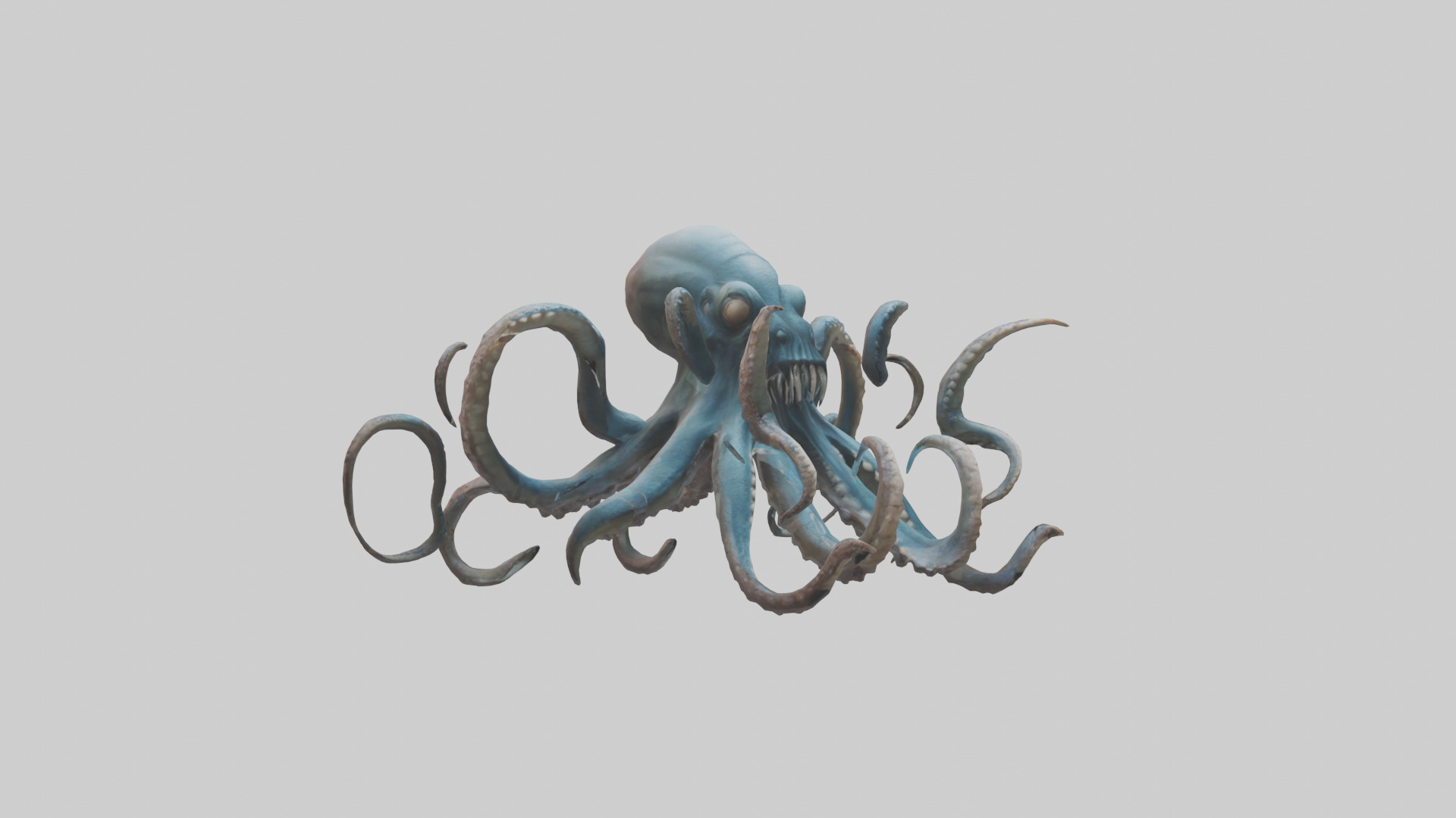 Kraken model Low-poly 3D model_7