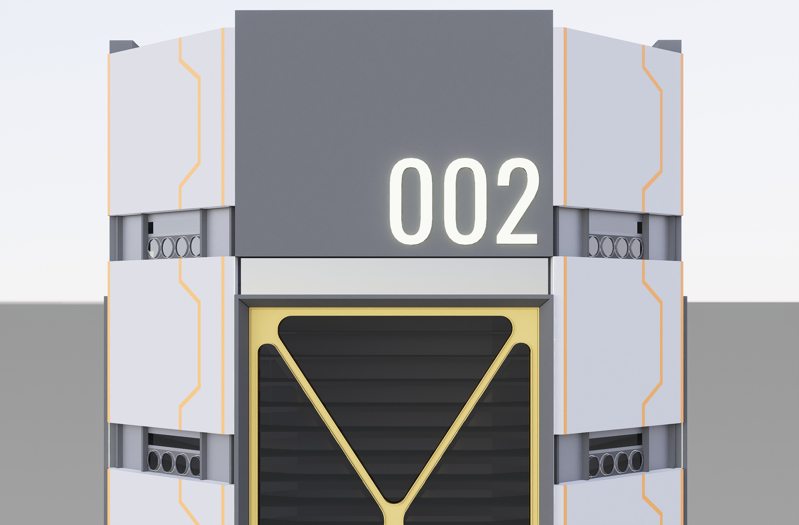 Sci-fi Mega Block 002 v2 3D model_6