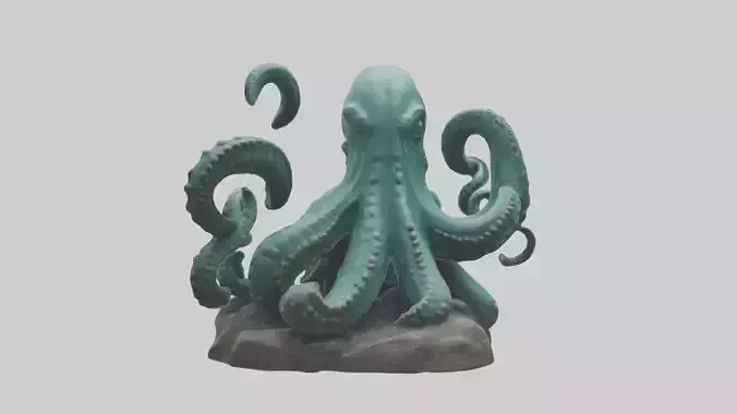 Kraken statue model