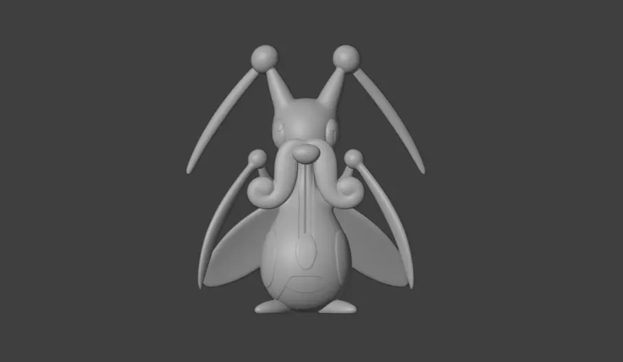Kricketune Pokemon 3D print model_0