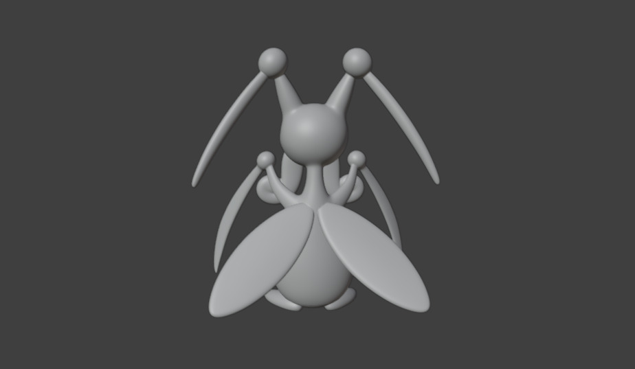 Kricketune Pokemon 3D print model_1