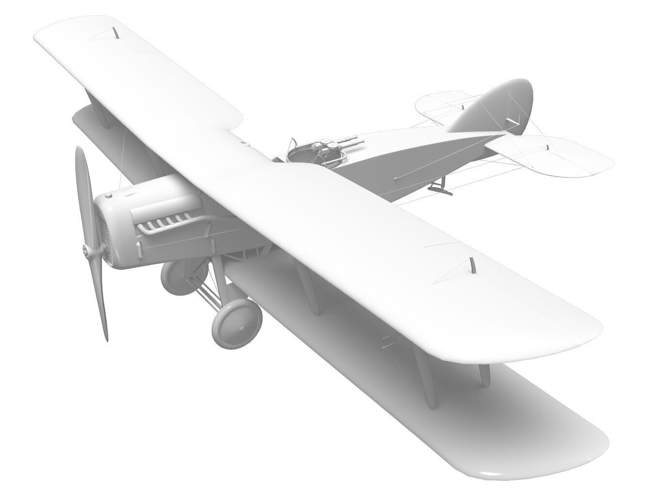 bristol f2b fighter 3D model_14