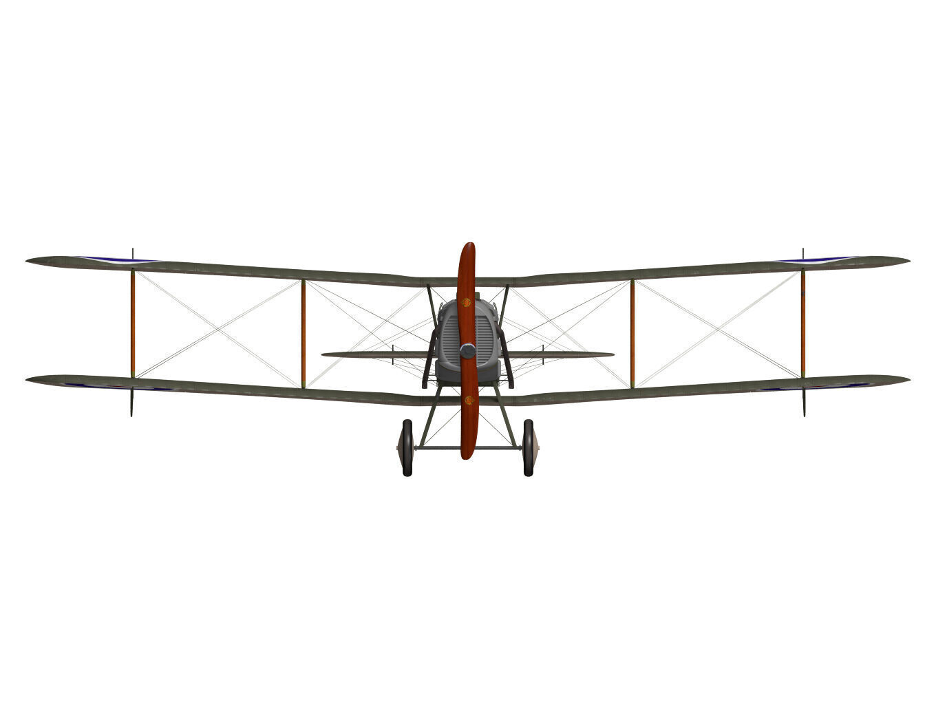 bristol f2b fighter 3D model_9