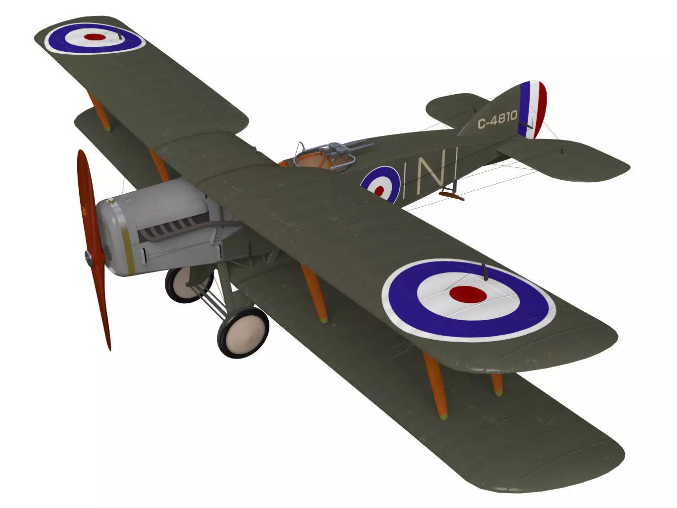 bristol f2b fighter 3D model_0