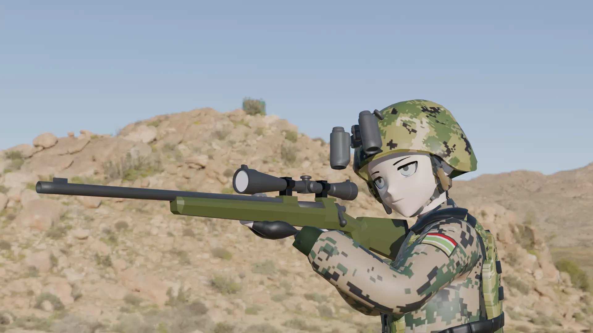 M24 rifle Free 3D model