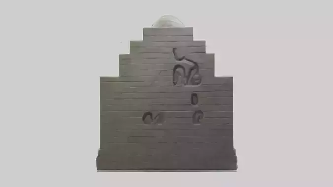 Labyrinth statue model Low-poly 3D model