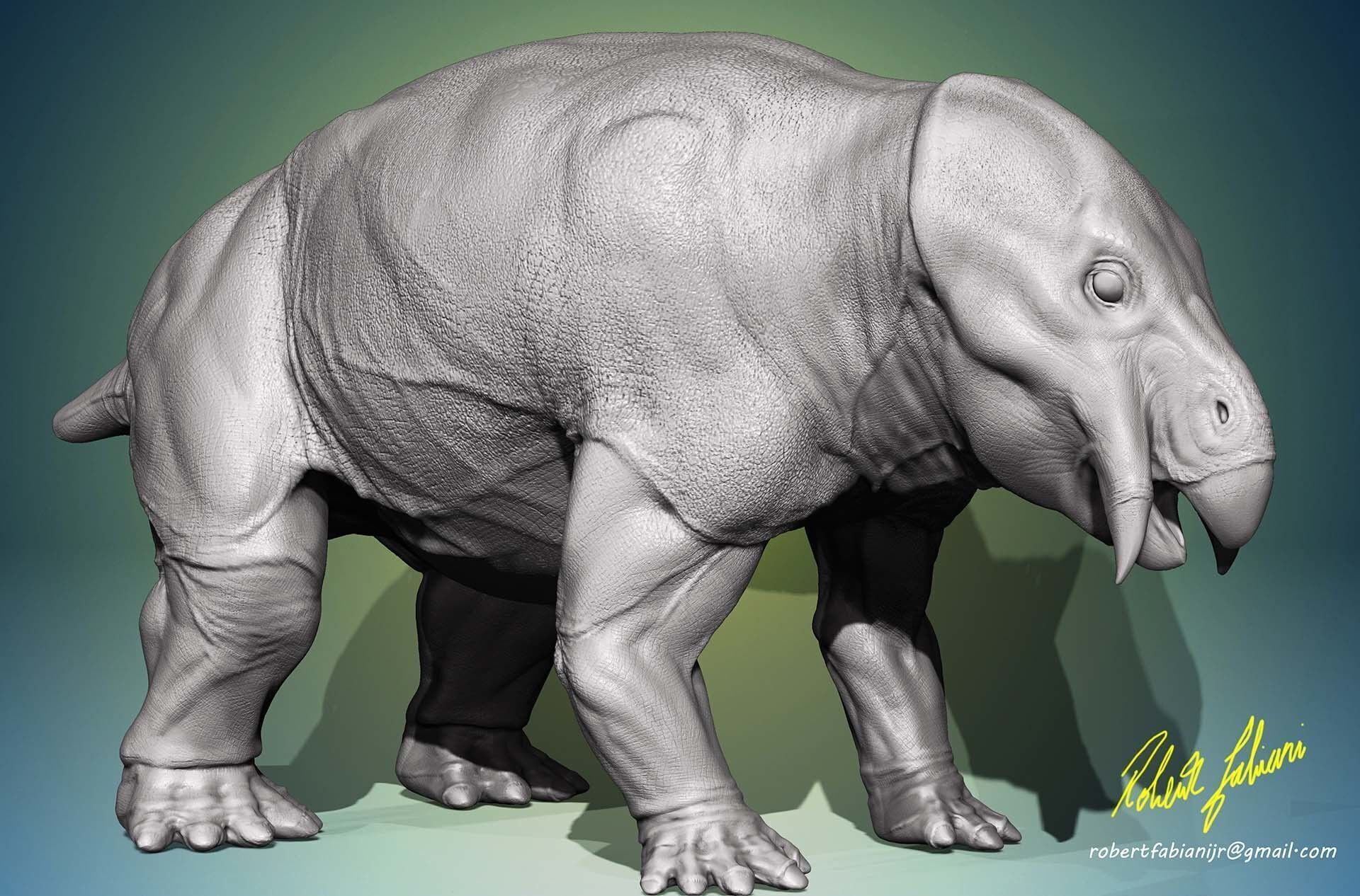 Placerias 3D print model_1