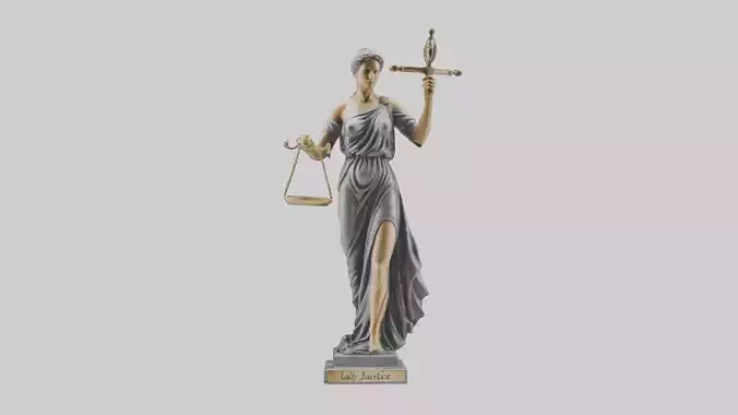 Lady Justice statue model