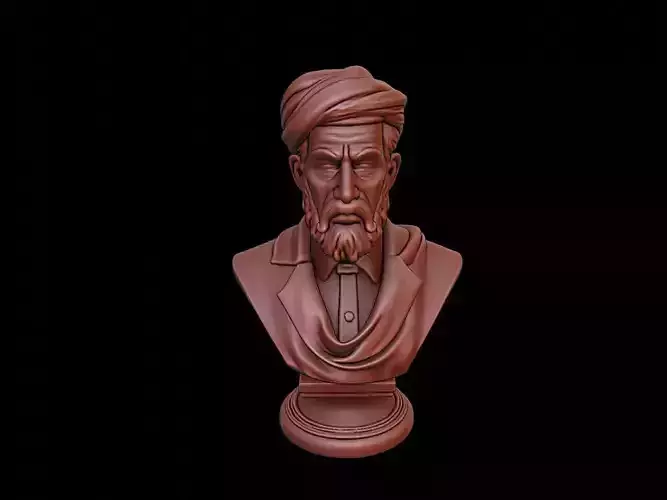 Al Farabi Bust 3D print model
