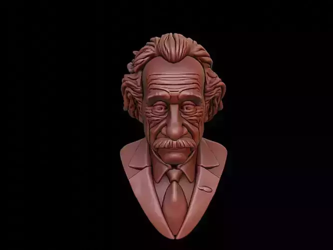 Albert Einstein Bust 3D print model