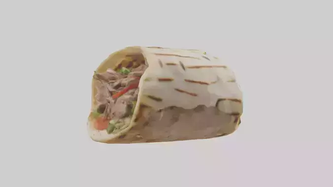 Lamb gyro model Low-poly 3D model