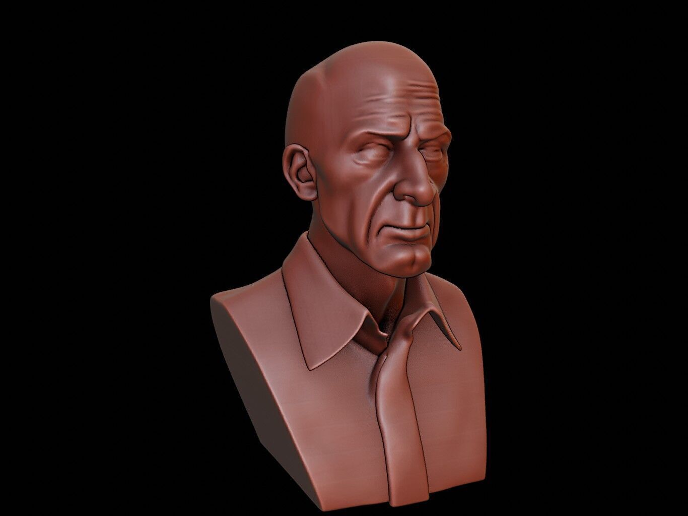 Alfred North Whitehead Bust 3D print model_2
