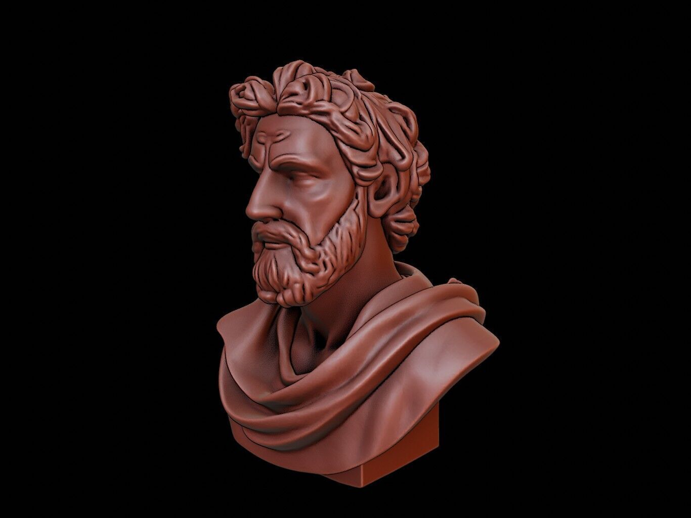 Anaxagoras Bust 3D print model_1