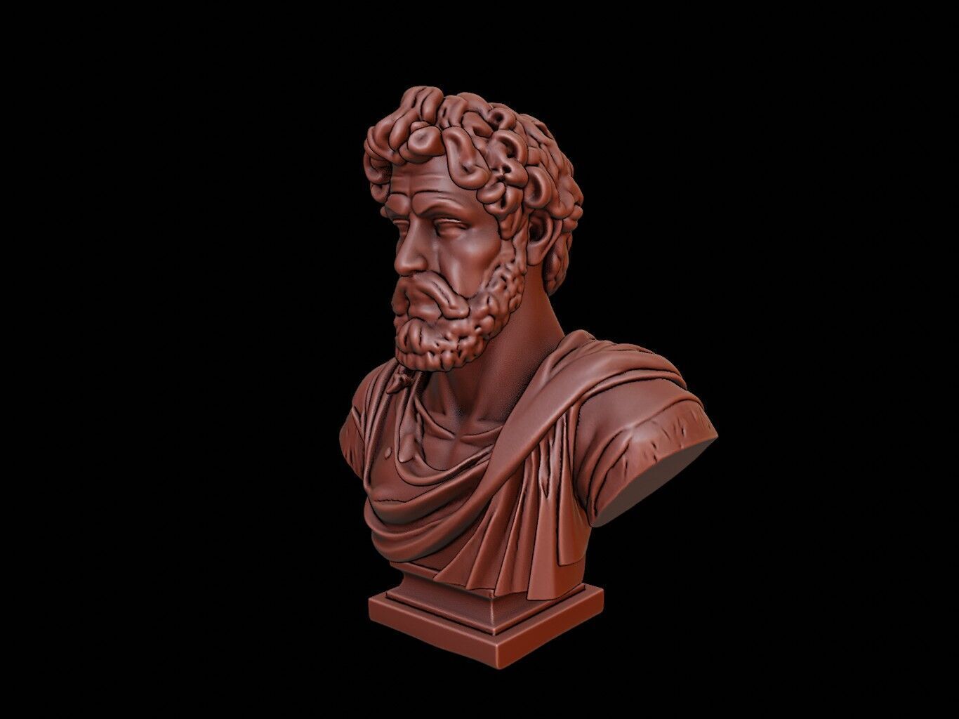 Anaximander Bust 3D print model_1