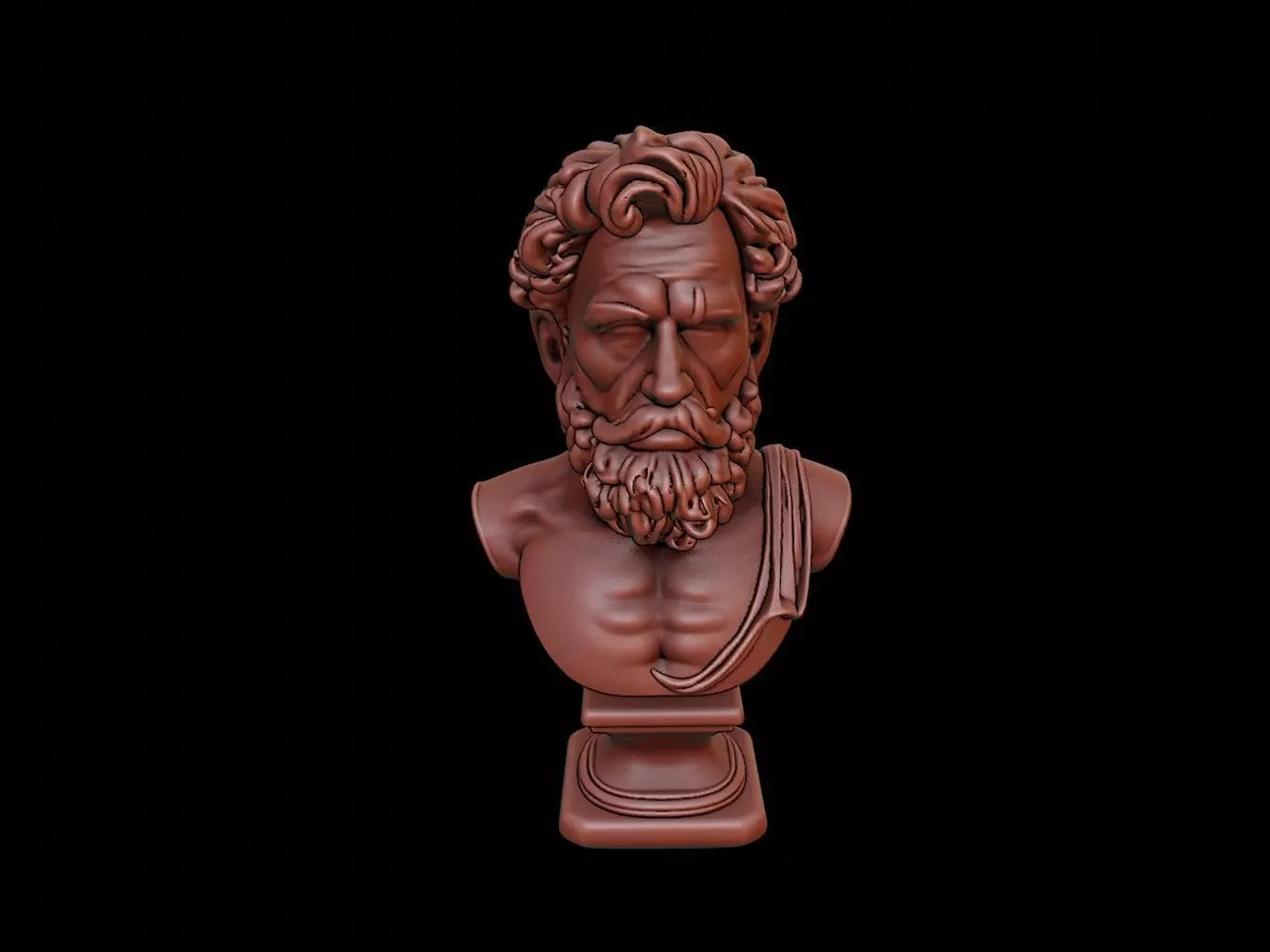 Anaximander Bust 3D print model