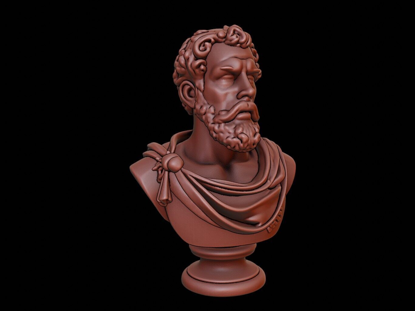 Anaximander Bust 3D print model_2