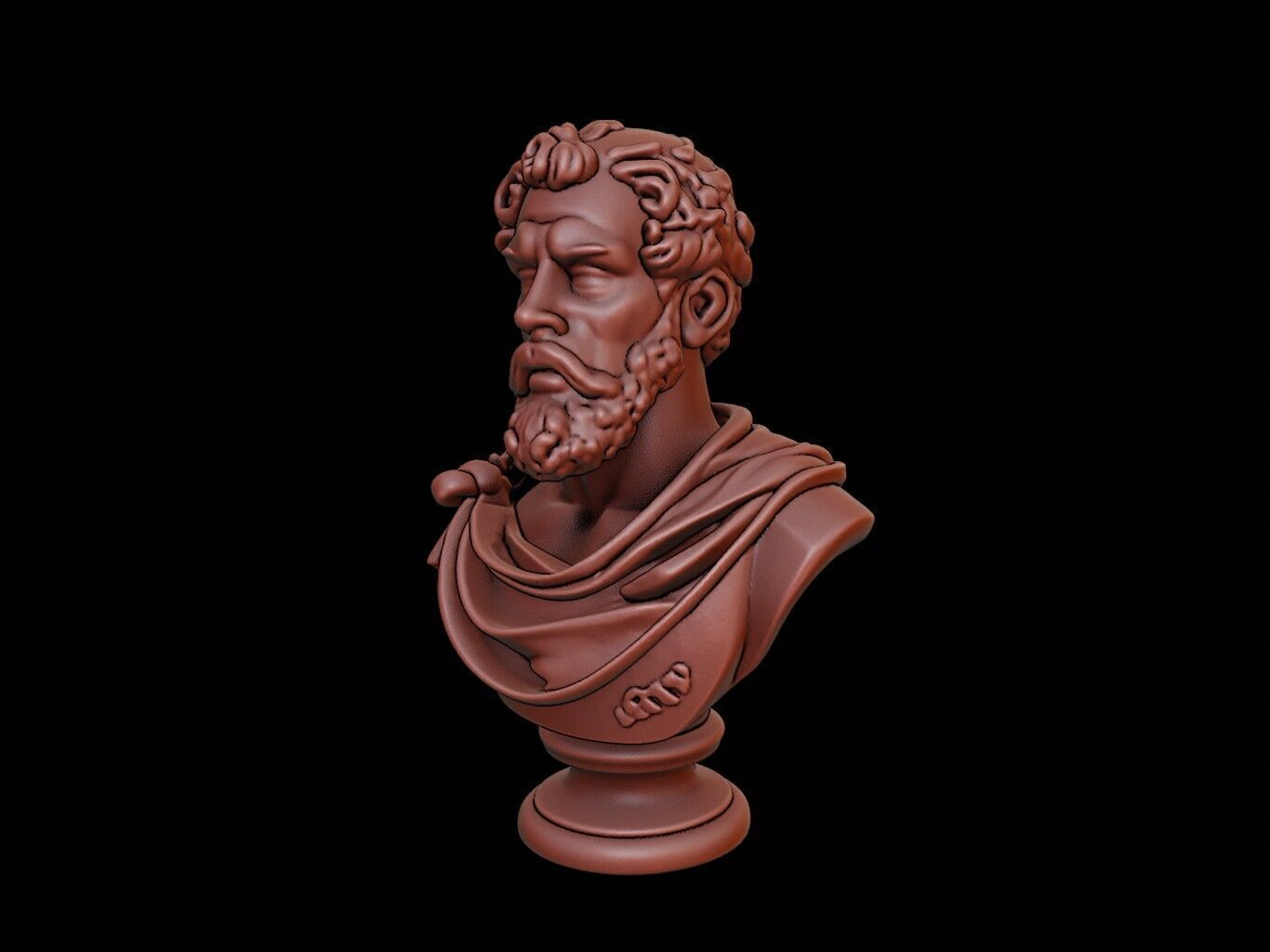 Anaximander Bust 3D print model_1