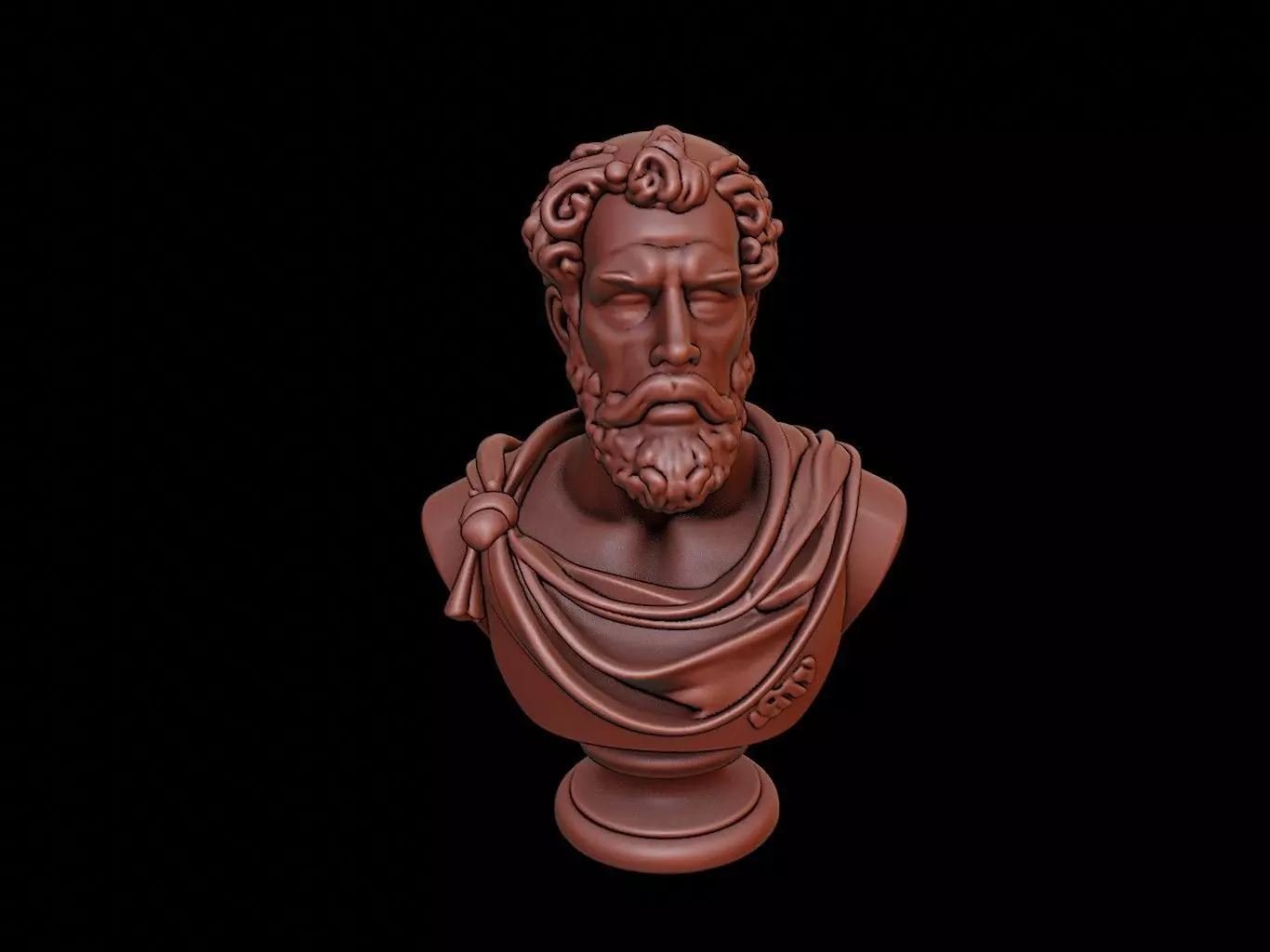 Anaximander Bust 3D print model_0