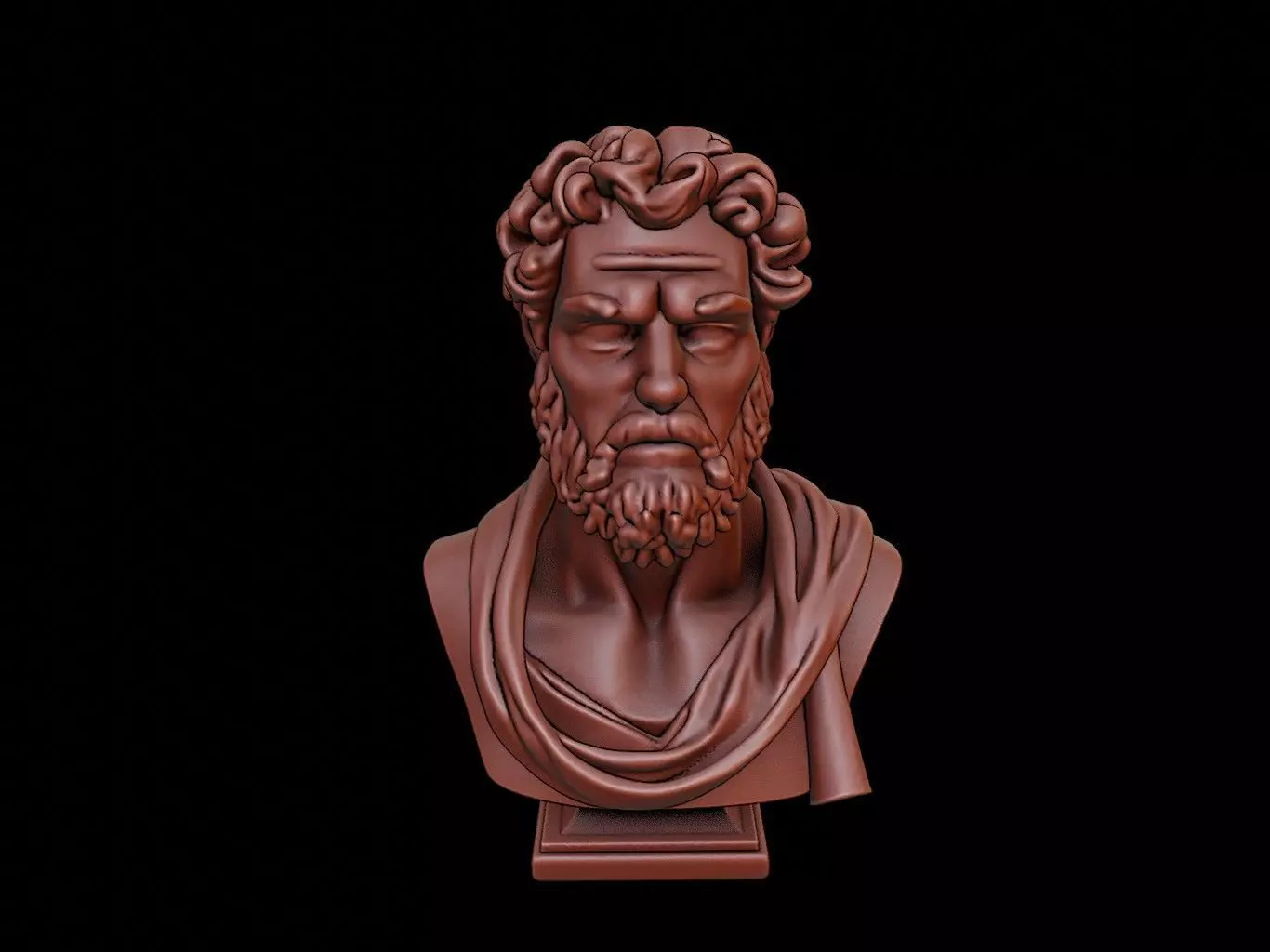 Aristotle Bust 3D print model_0