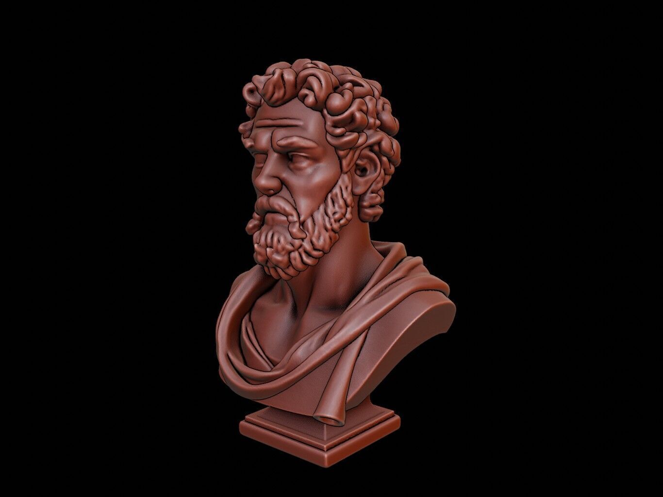 Aristotle Bust 3D print model_1