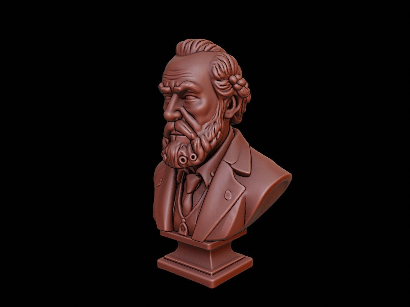 Arthur Schopenhauer Bust 3D print model_1