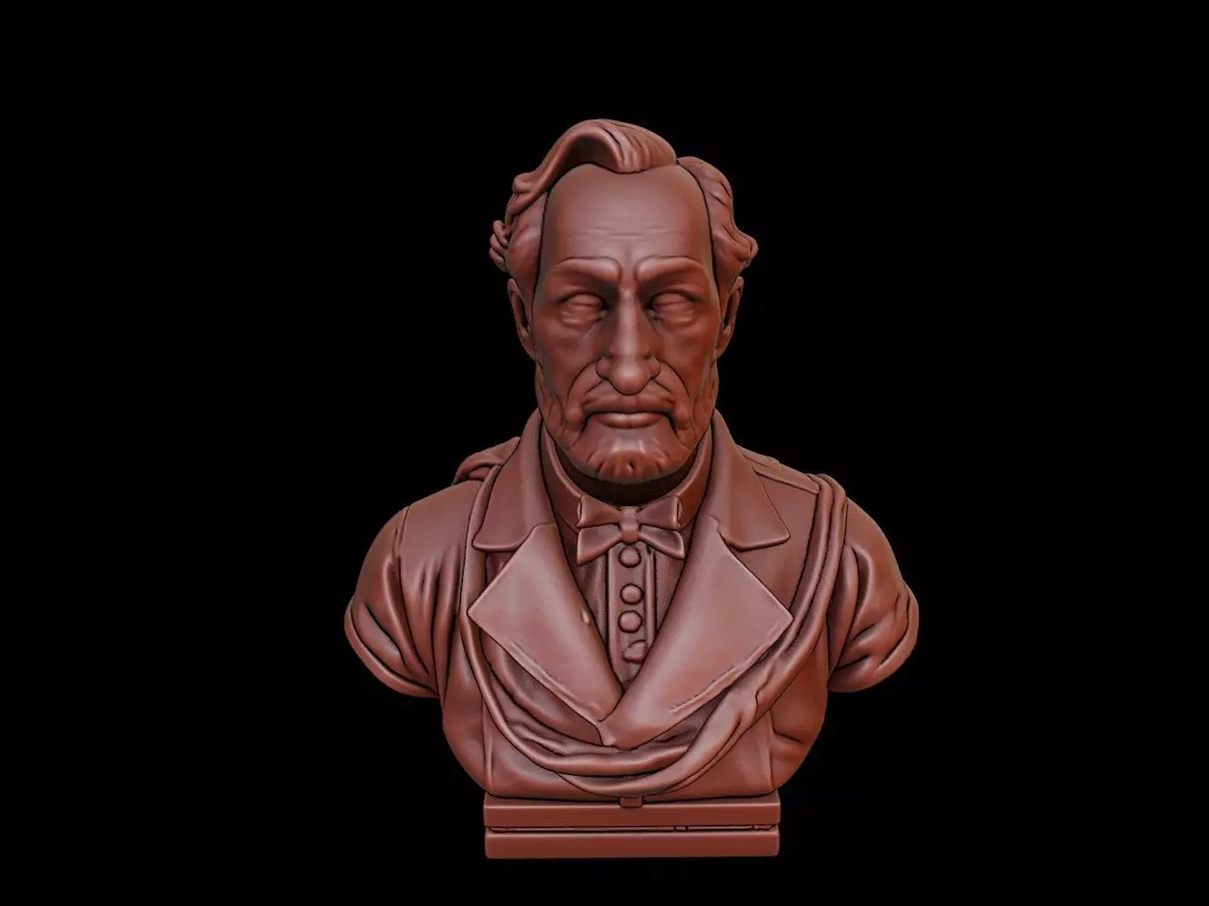 Auguste Comte Bust 3D print model