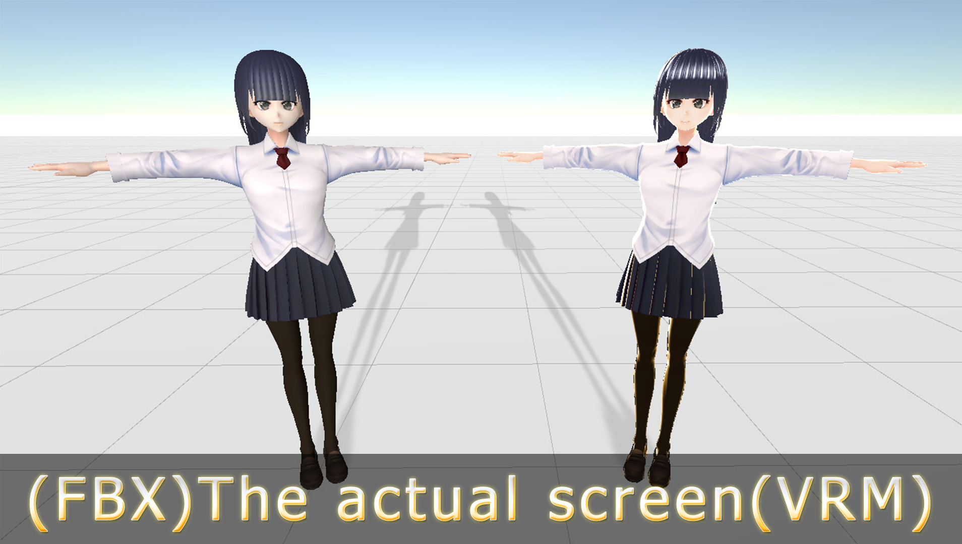 Anime Character - Uniform Pack 3D model_2