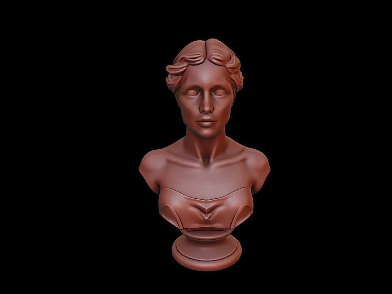 Avicenna Bust 3D print model_0