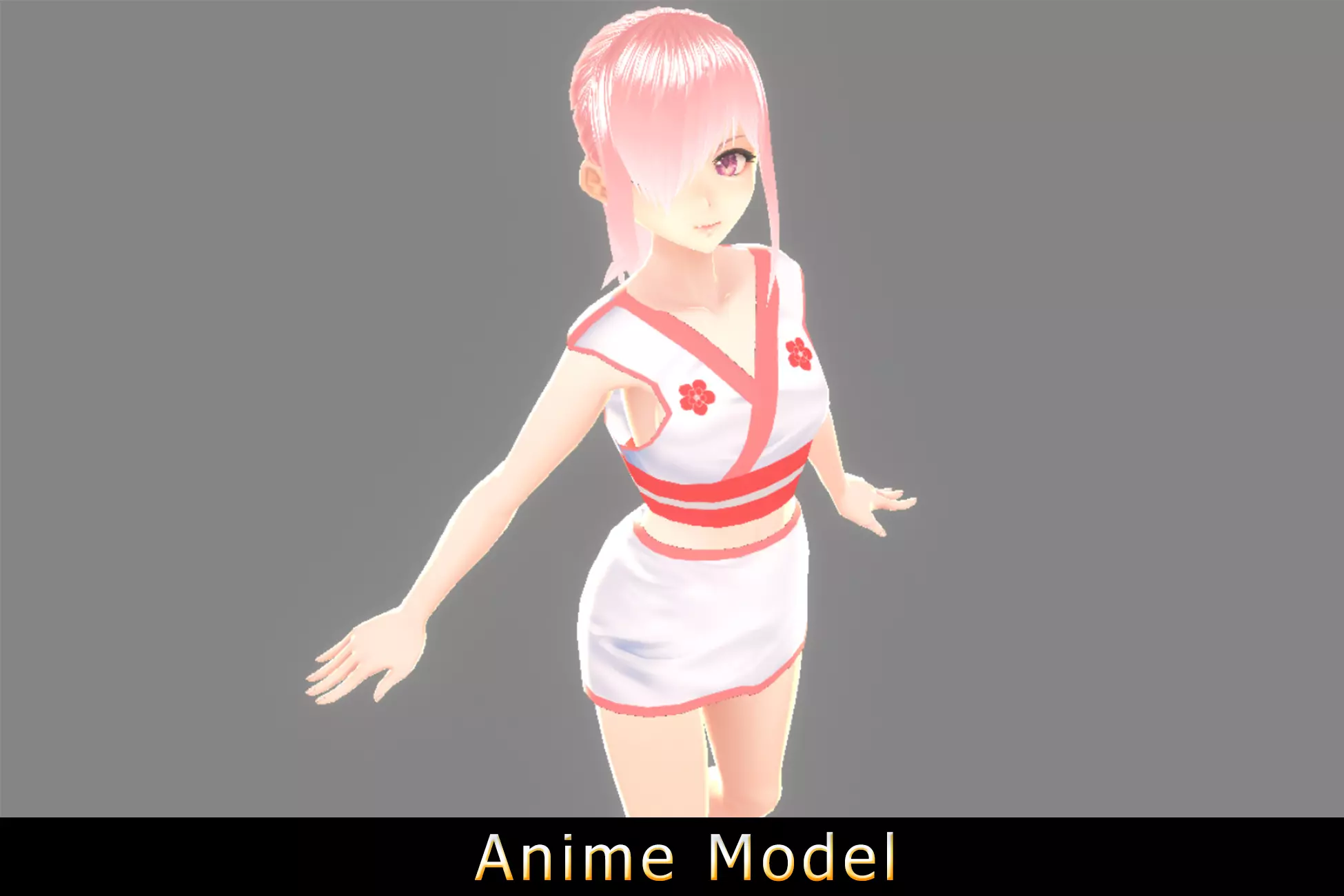 Anime Character - Chiya-Ninja 3D model_0