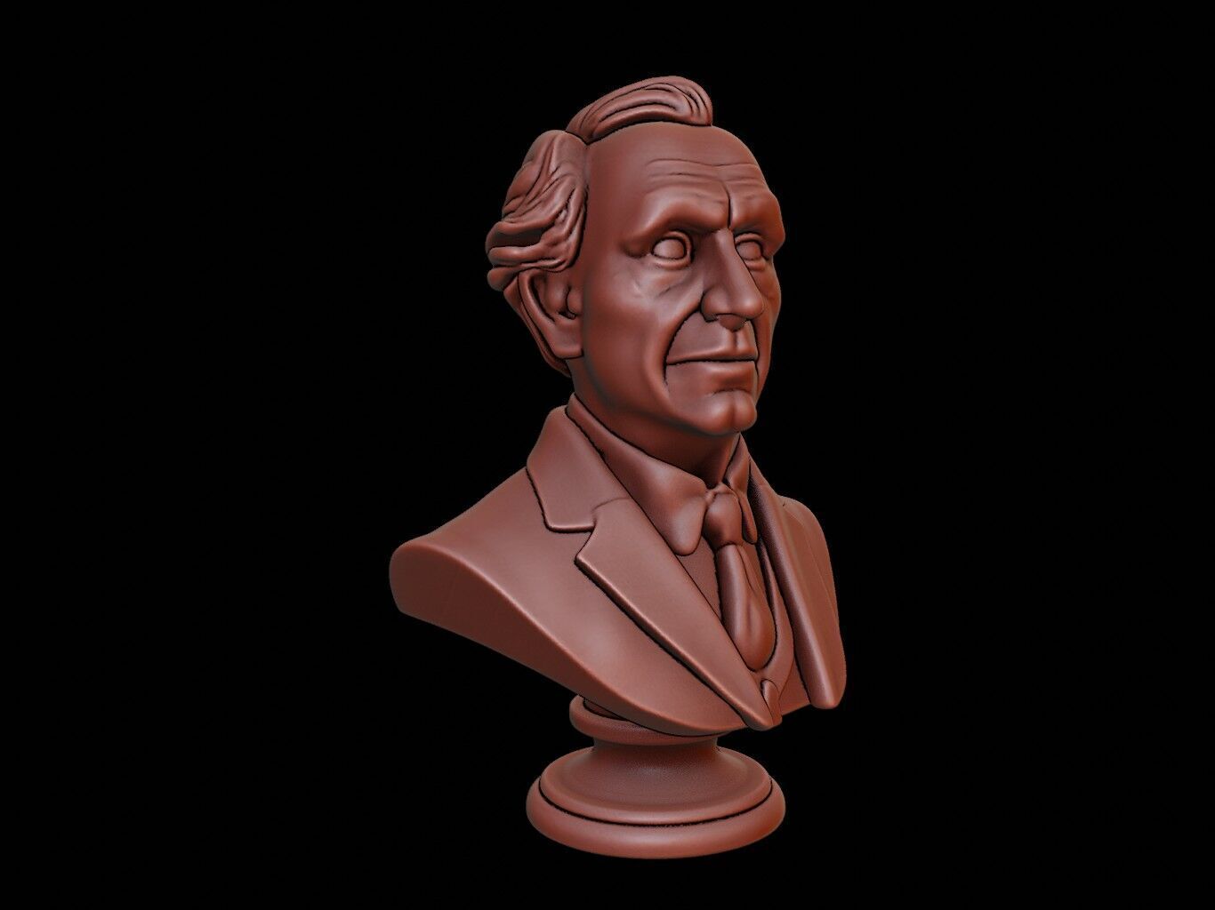Bertrand Russell Bust 3D print model_2