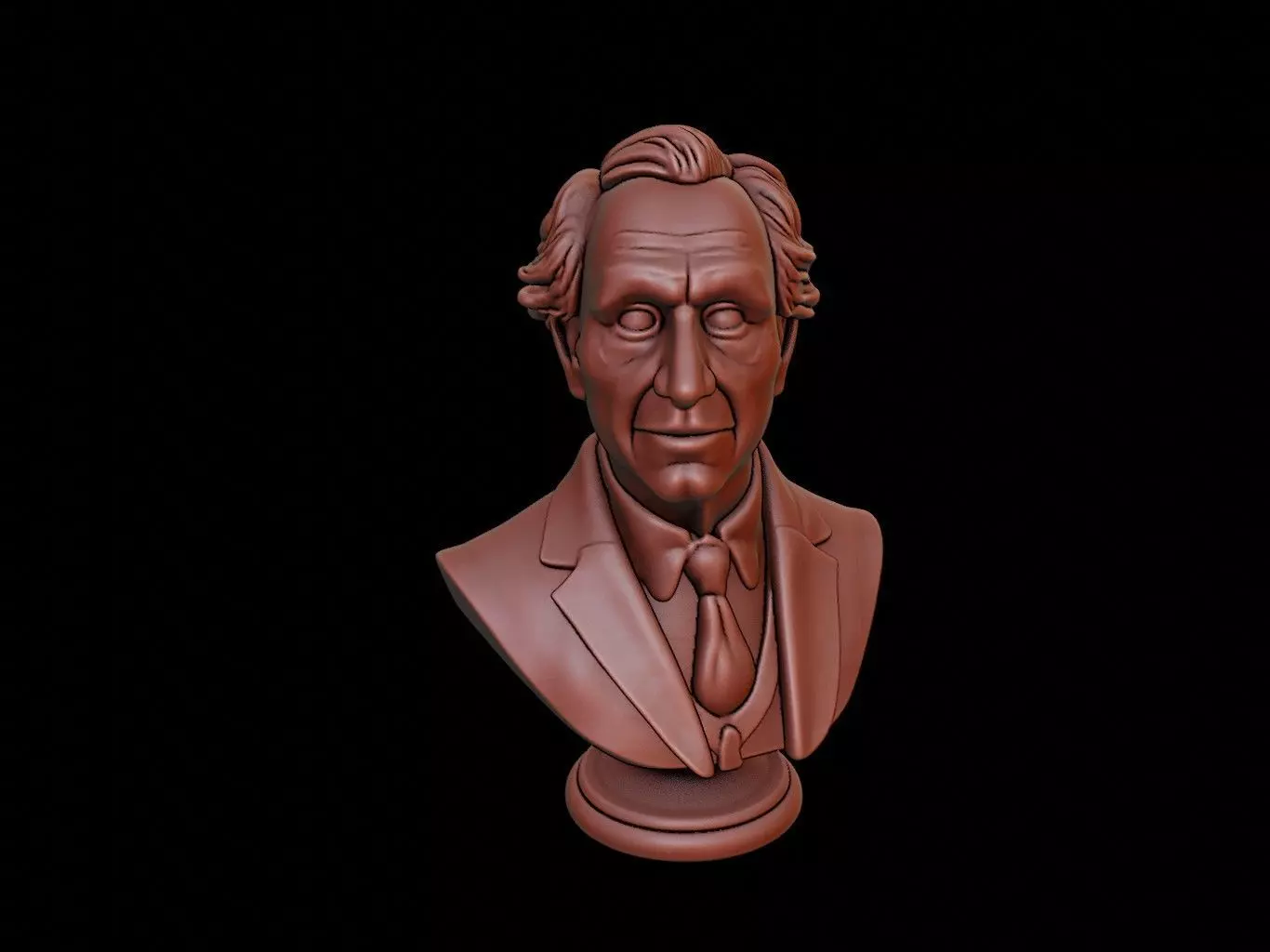 Bertrand Russell Bust 3D print model_0