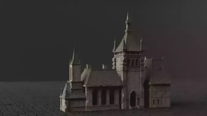 Dark Fantasy House - LGD 3D model