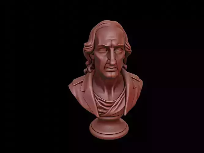 Blaise Pascal Bust 3D print model