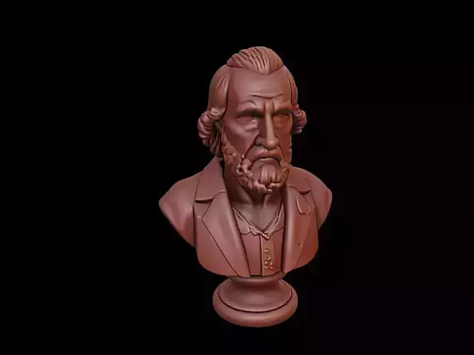Blaise Pascal Bust 3D print model