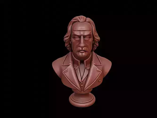 Blaise Pascal Bust 3D print model