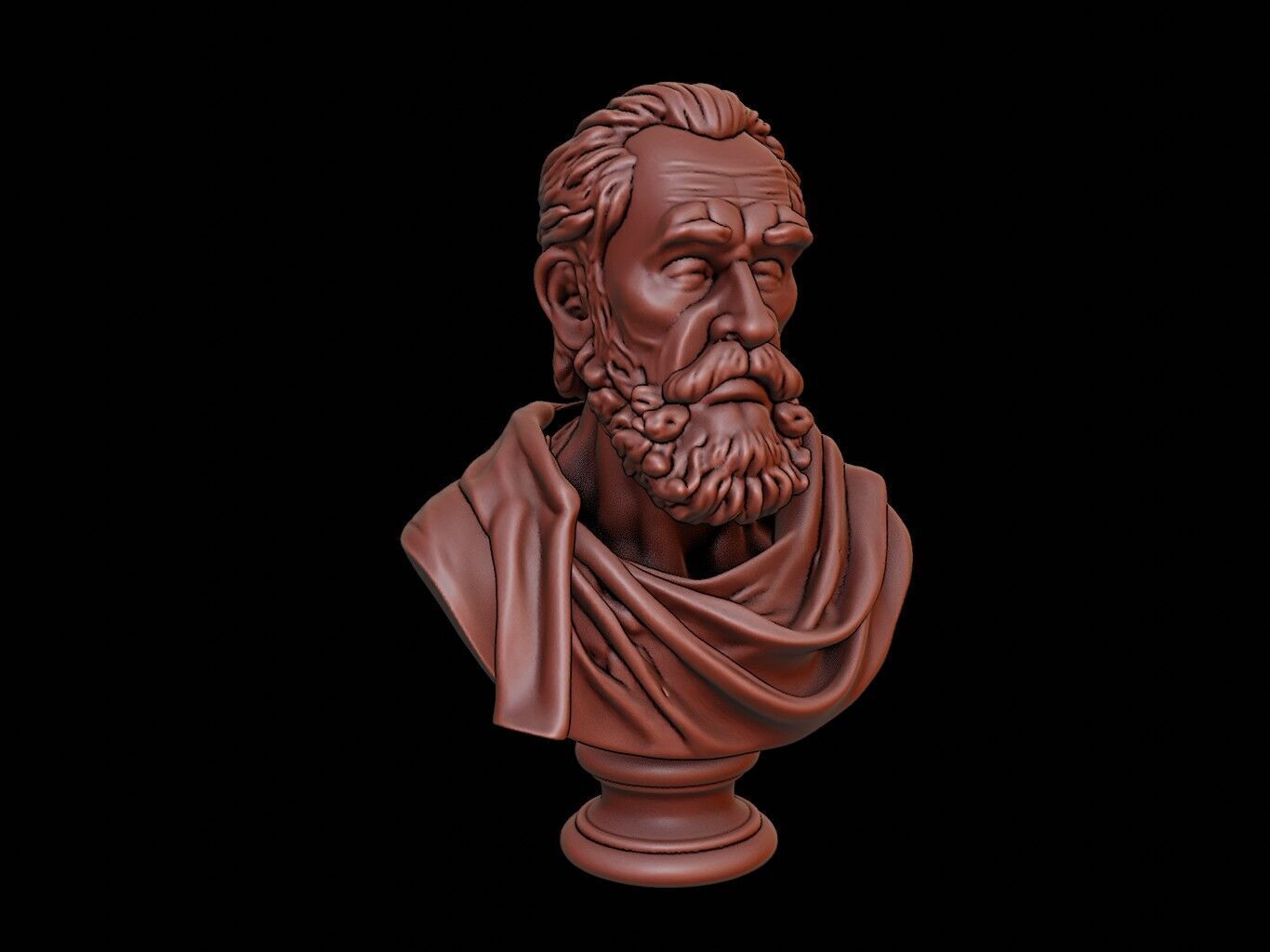 Boethius Bust 3D print model_2
